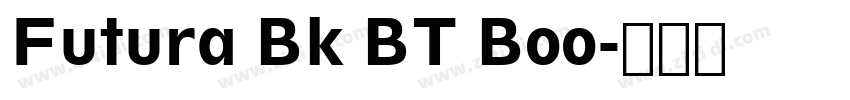 Futura Bk BT Boo字体转换